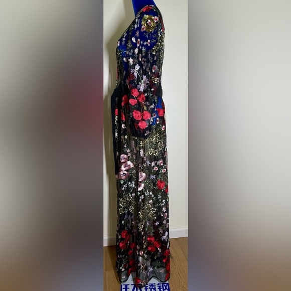 Julia Jordan | Floral Overlay Belted Jacket | Embroidery | Women’s 12 - Picture 5 of 9